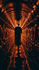 Leinwandbilder - Mysterious Tunnel Journey