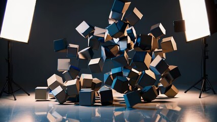 Aufkleber - Dynamic Geometric Dance