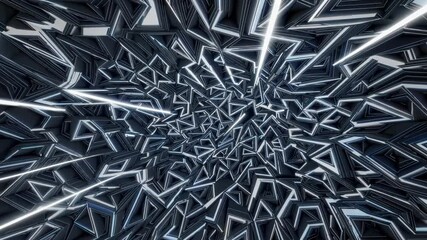 Fototapete - Geometric Light Symphony