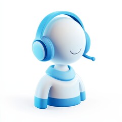 Poster - bule Helpdesk 2d icon 