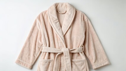 Sticker - Plush Robe, Neutral Color, White Background