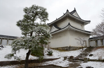 Wall Mural - 雪の二条城　東南隅櫓　京都市中京区