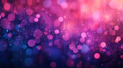 Wall Mural - Blurred lights of pink and purple on a dark background