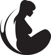 © BISE-EISE - The Quiet Moment of a Pregnant Woman Sitting by the Fireplace  Contemplating the Arrival of New Life