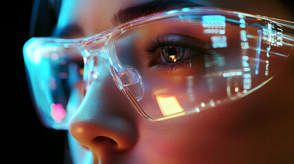 Facial art integration with augmented reality eyewear concepts