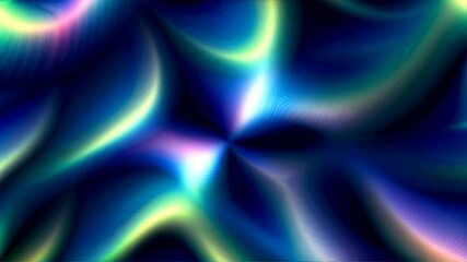 Wall Mural - A blue and green abstract pattern with a yellow line