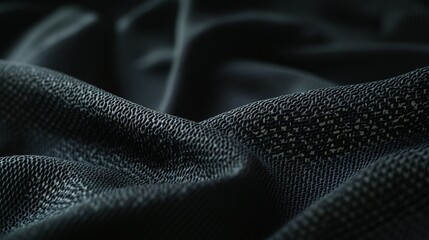Wall Mural - The textured fabric shows detailed pattern of the material draped