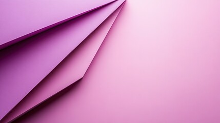 Wall Mural - Abstract composition showing layers of folded paper in pink hues