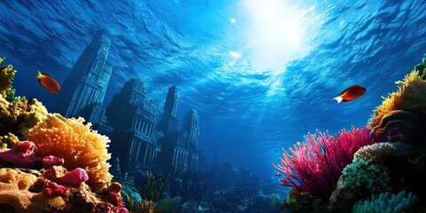 city in the ocean - atlantis concept