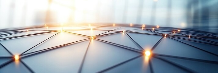 Wall Mural - global network connection, bright lights, office background. use technology, communication
