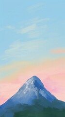 Wall Mural - mountain and bright sky outdoors volcano nature.