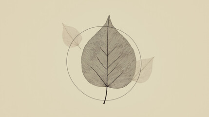 vector illustration of an abstract leaf