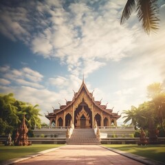 Wall Mural - Temple architecture building outdoors.