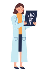 Poster - Girl Doctor X ray Icon