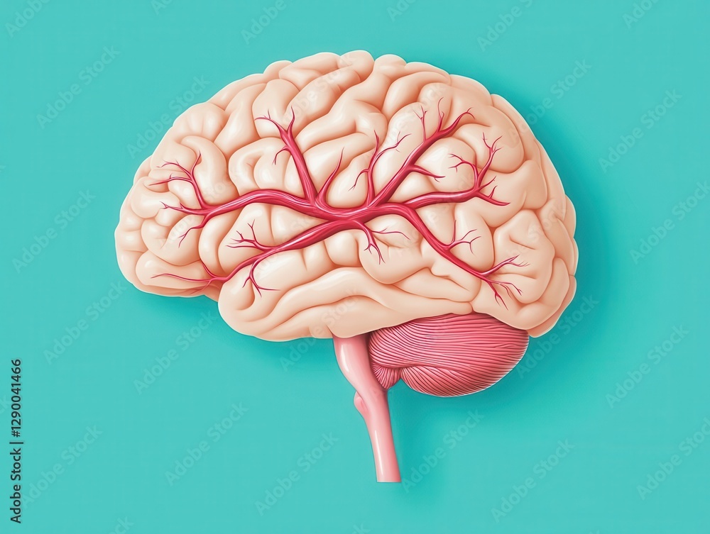 Brain diagram illustrating the pathways affected by stroke, Stroke ...