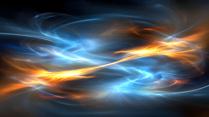Wall Mural - Blue and orange abstract background with smooth gradients and texture for artistic or design use