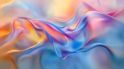 Wall Mural - Abstract background featuring smooth lines and curves in flowing design representing modern aesthetics