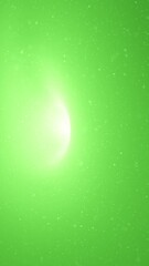 Wall Mural - abstract blurred green loop glowing light with flying dust particles vertical animation