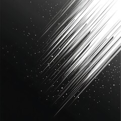 Wall Mural - Abstract Black & White Streaks