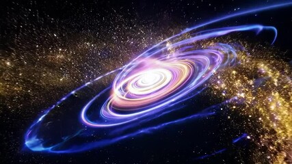 Wall Mural - a stunning visual showcases the dynamic movements of a spiral galaxy, highlighting its vibrant color