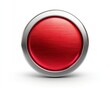 © Aisha - A premium red circular alert icon with a metallic finish, sharp design on white