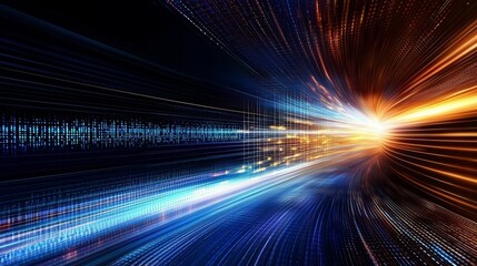 Wall Mural - abstract background symbolizing the future of it technology.