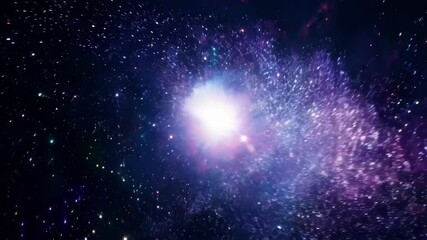 Wall Mural - bright colors burst forth from a vast expanse of space, showcasing a stunning cosmic explosion.