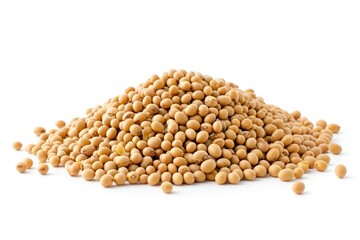 Canvas Print - Heap of soybeans vegetable plant food.