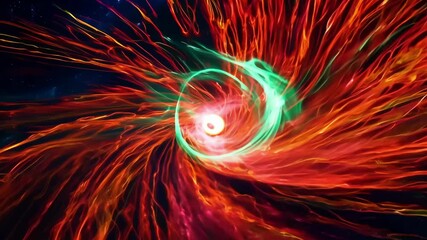 Wall Mural - witness an awe-inspiring display of cosmic explosions filled with vivid colors and swirling patterns
