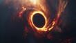 © IgitPro - Abstract black hole with a swirling nebula and stars, black hole Abstract in the universe with a supernova explosion.