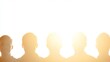 © พงศ์พล วันดี - Silhouetted Individuals Against Bright Backdrop Creating an Air of Mystery and Space for Text Overlay