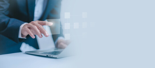 workflow process, model flow diagram of work. concept of design for automation flowchart of business, programming to streamline strategy. scheme chart of solution business, implement software