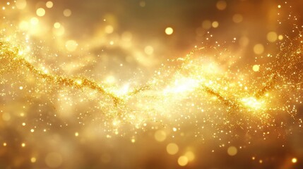 Wall Mural - Golden Sparkling Abstract Background