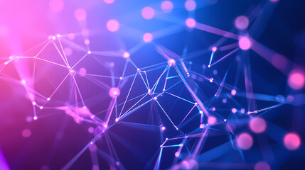 Abstract image with network structure and color contrast