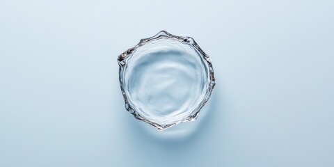 Aufkleber - Minimalist Water Impact Design Suspended Droplet Sphere with Concentric Ripples on Smooth Surface - Eco-Friendly Branding and Visual Storytelling for Sustainability Advocates
