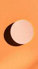 Poster - Contemporary Sports Precision Art Textured Wall-Mounted Bullseye in Vibrant Orange Setting - Visual Marketing for Competitive Accuracy in Business and Sports Promotion