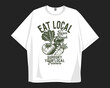 © Universtock - Eat local, Farming t-shirt design for print, Cultivation and agriculture graphic theme illustration