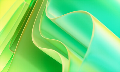 Poster - 3d rendering of abstract digital layered crystal glass background. digital technology concept.