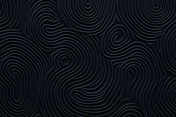 Wall Mural - intricate black fingerprint maze labyrinth pattern – abstract biometric-inspired background wallpape