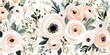 © A STUDIO - Elegant Peach and White Watercolor Floral Design Perfect for Wedding Invitations or Home Decor
