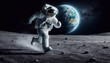 © Cliff - An astronaut runs on the lunar surface