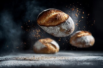 Sticker - Freshly Baked Bread in Motion