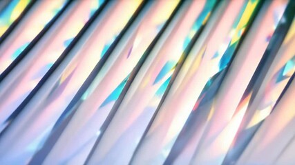 Wall Mural - A series of colorful triangles are displayed in a white background