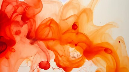 Wall Mural - abstract colorful swirls of red and orange for artistic background