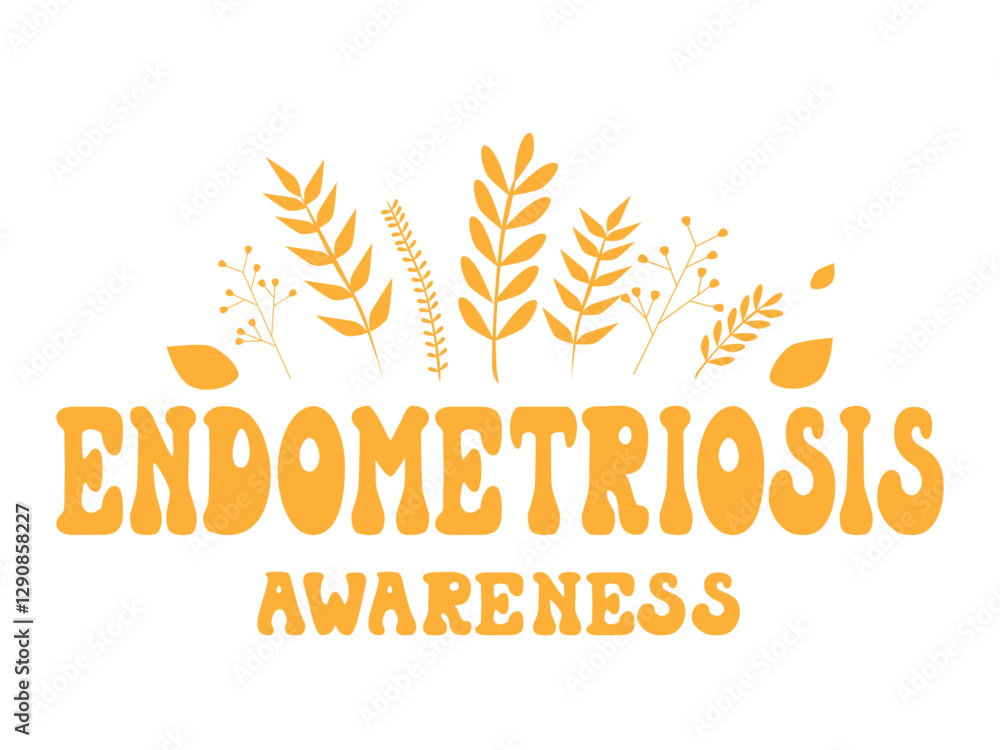 Endometriosis Awareness Month Poster Design Stock Vector | Adobe Stock