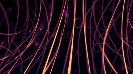 Fototapete - A purple and orange background with a lot of lines