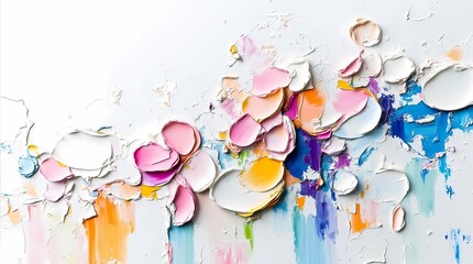 Poster - A painting of a flower with many different colors