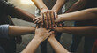 © terbee - Hands clasped together group unity collaboration symbol