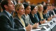 © Chayanin Wongpracha - attentive business professionals at conference