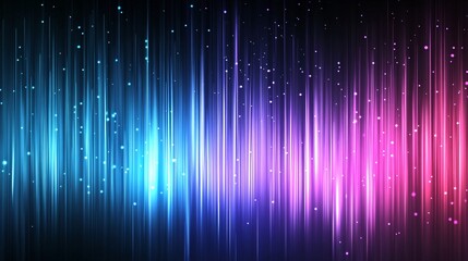 Wall Mural - A glowing neon gradient background in shades of blue and purple